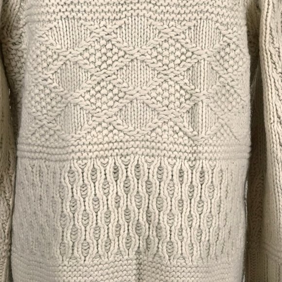 American Eagle Hand Knit Lamb Wool Sweater Sz Large - Picture 2 of 8